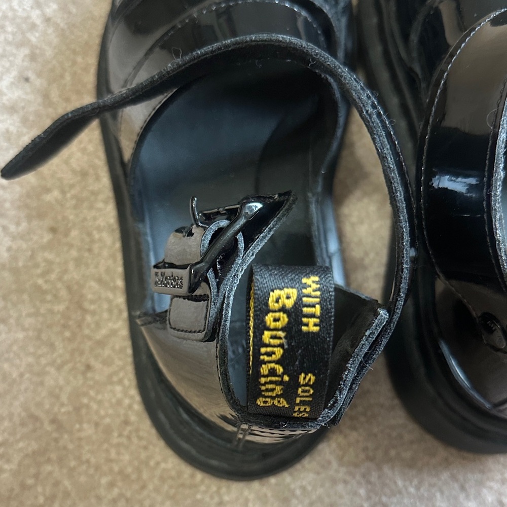 Dr. Martens Clarissa II Black Patent Leather Sandals - Picture 3 of 9